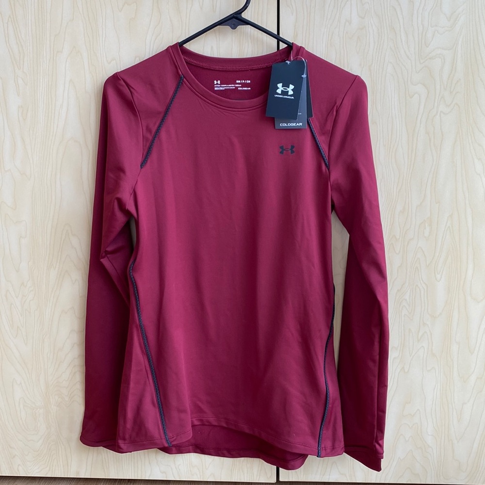 NWT Under Armour long sleeve ColdGear top, womens size small